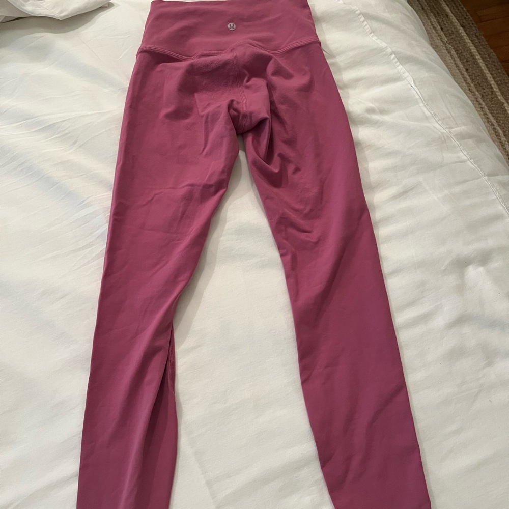 Mauve pink lululemon leggings